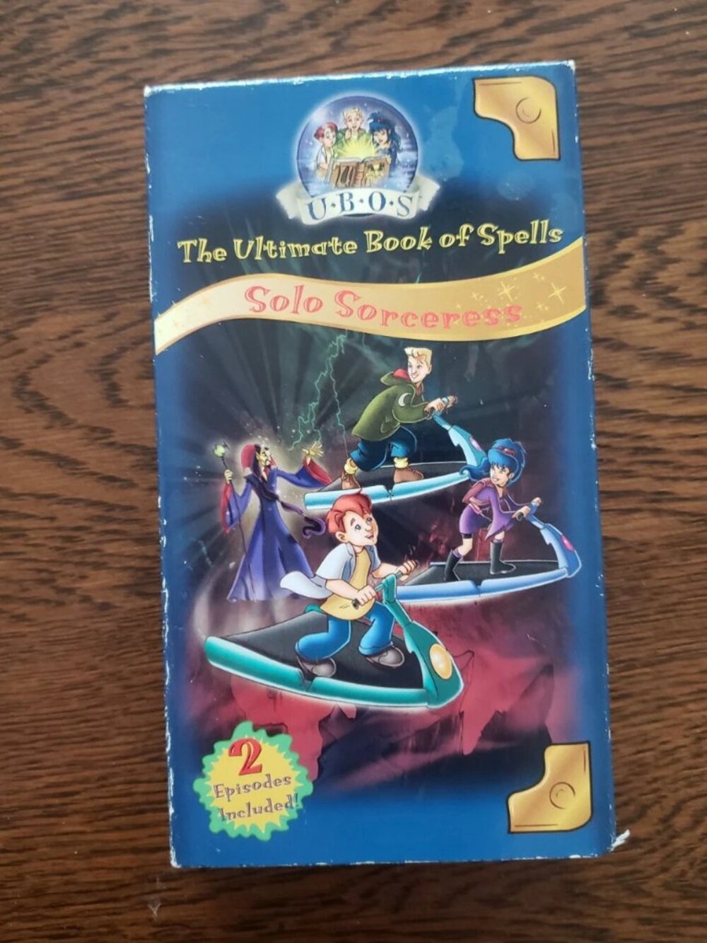 UBOS Ultimate Book of Spells Solo Sorceress & New Librarian Cartoon VHS 2002